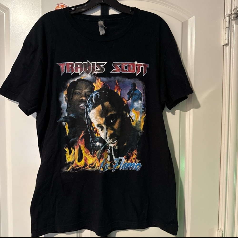 Travis Scott Black Graphic T shirt